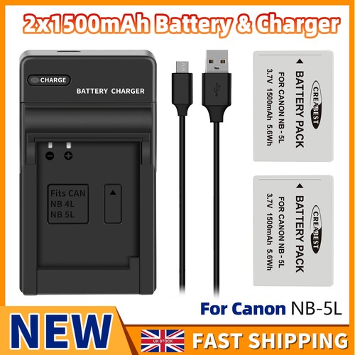 Batteria e caricatore - nb-5l,